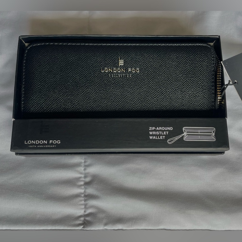 London Fog Samantha studded wallet in black brand new with tags